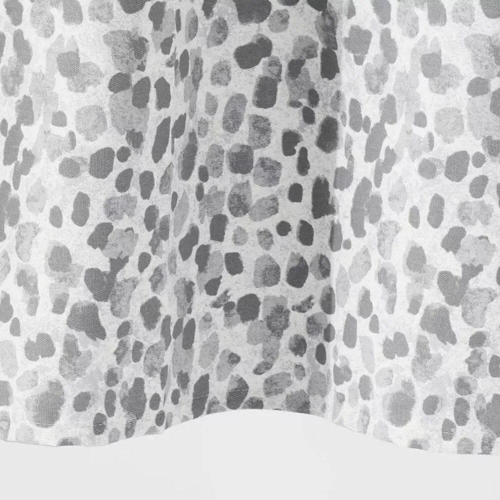 Leopard Glam Home Bath Shower Curtain Ombre Gray - Threshold 100% Cotton, Woven
